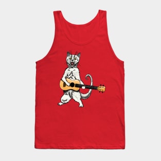 Cat ukulele Tank Top